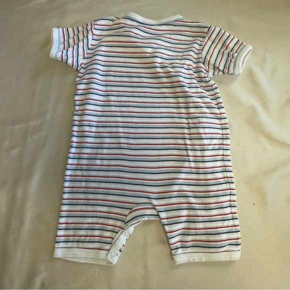 Tommy Hilfiger - Striped Bodysuit Romper with Short Sleeves - Picture 4 of 4